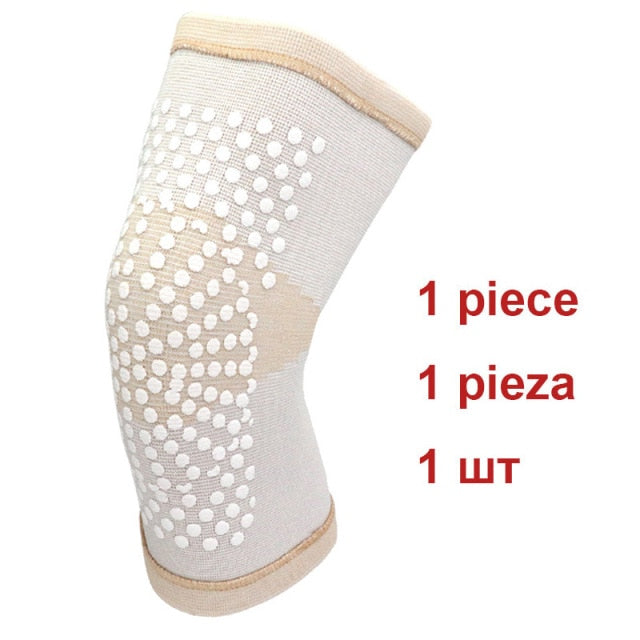 Tom's Hug Tourmaline Self Heating Support Knee Pads 1 Pcs Knee Brace Warm for Arthritis Joint Pain Relief and Injury Recovery