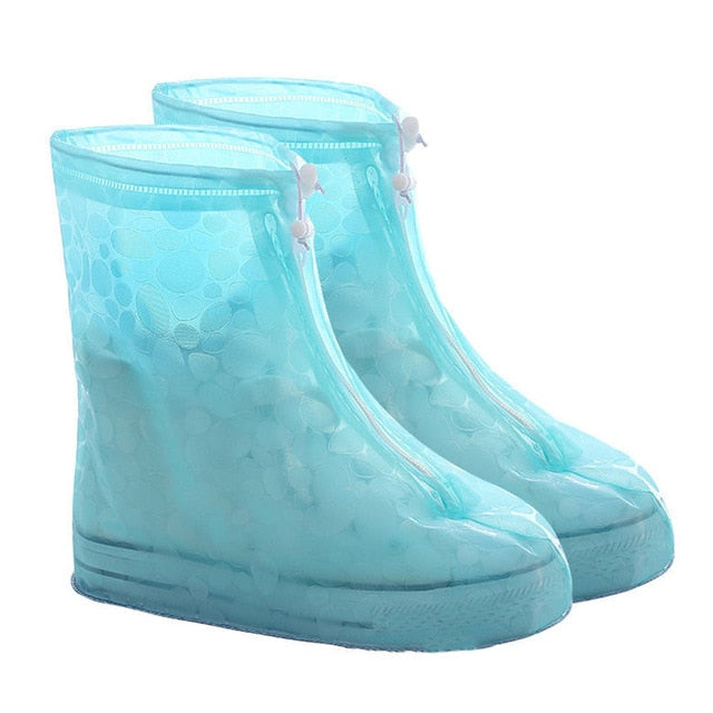 Men Women Shoes Covers for Rain Flats Ankle Boots Cover PVC Reusable Non-slip Cover for Shoes With Internal Waterproof Layer