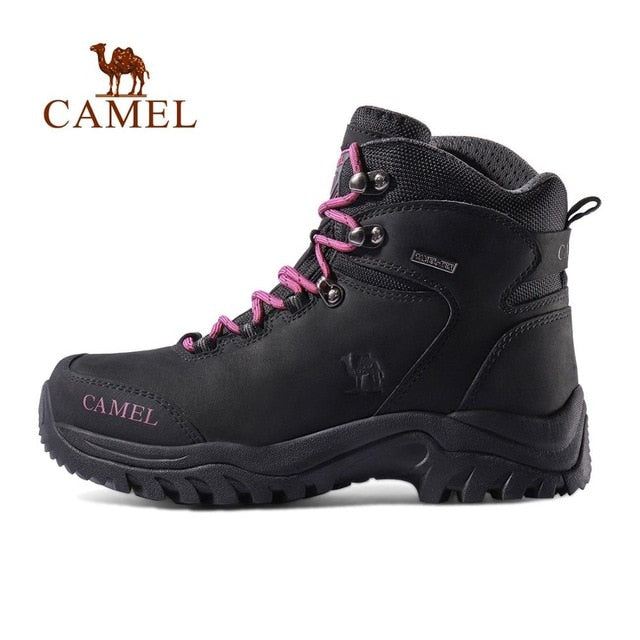 CAMEL Men Women High Top Hiking Shoes 2019 Durable Waterproof Anti-Slip Outdoor Climbing Trekking Shoes Military Tactical Boots