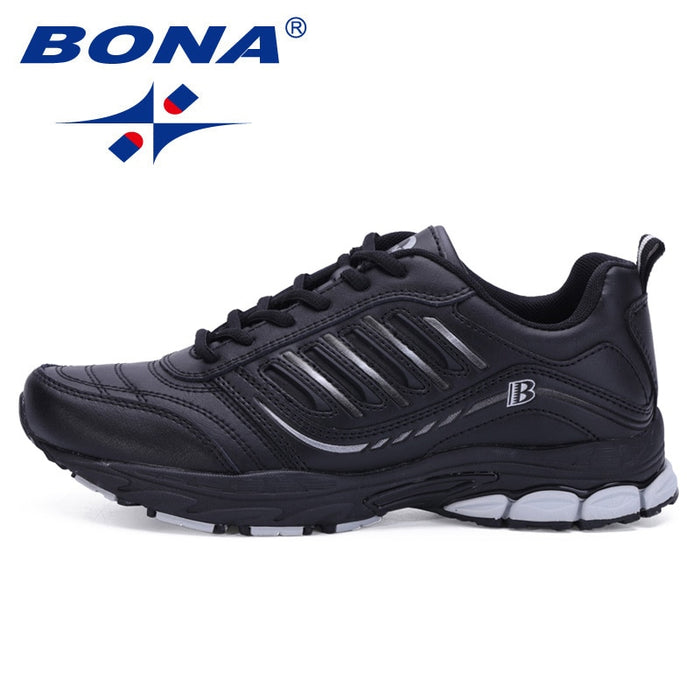 BONA New Most Popular Style Men Running Shoes Outdoor Walking Sneakers Comfortable Athletic Shoes Men  For Sport Free Shipping