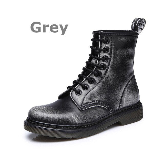 Men Boots 2020 Spring Ankle Boots Shoes Winter Genuine Leather Shoes Man Punk Casual Riding Equestr Botas Hombre Plus Size 46