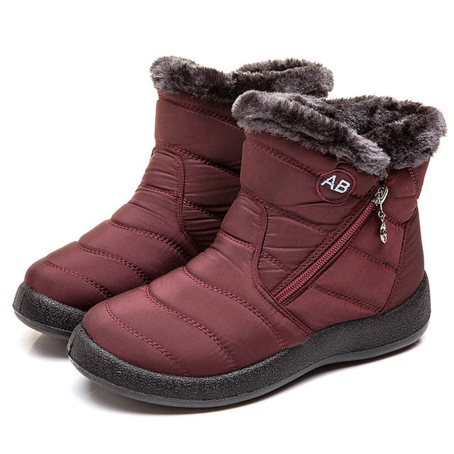 Women Boots 2020 Fashion Waterproof Snow Boots For Winter Shoes Women Casual Lightweight Ankle Botas Mujer Warm Winter Boots