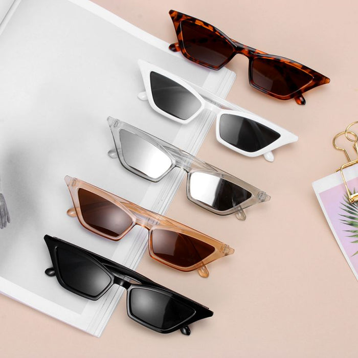 Fashion Women  Vintage Cat Eye Sunglasses  Small Frame UV400 Sun Shades Glasses Street Eyewear Luxury Trending Sunglasses