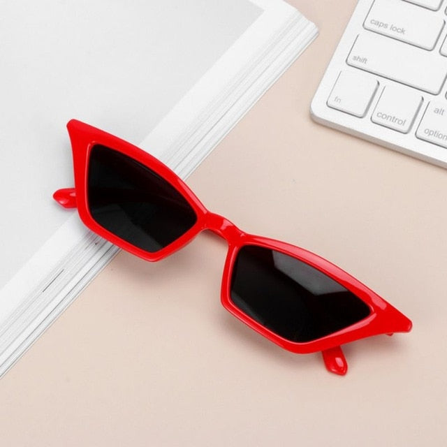 Fashion Women  Vintage Cat Eye Sunglasses  Small Frame UV400 Sun Shades Glasses Street Eyewear Luxury Trending Sunglasses