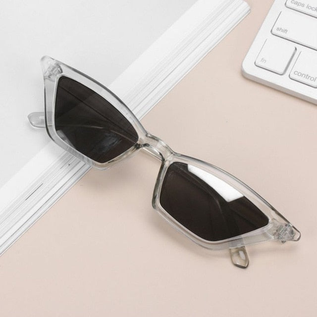 Fashion Women  Vintage Cat Eye Sunglasses  Small Frame UV400 Sun Shades Glasses Street Eyewear Luxury Trending Sunglasses