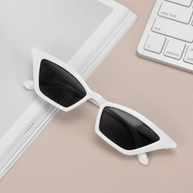 Fashion Women  Vintage Cat Eye Sunglasses  Small Frame UV400 Sun Shades Glasses Street Eyewear Luxury Trending Sunglasses