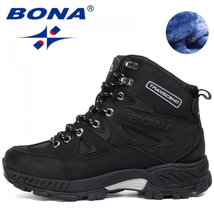 BONA New Arrival Men Hiking Shoes Anti-Slip Outdoor Sport Shoes Walking Trekking Climbing Sneakers Zapatillas Comfortable Boots