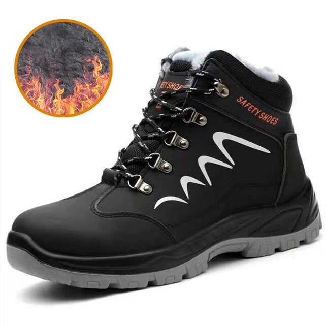 Winter Boots Men Safety Shoes Indestructible Work Shoes Puncture-Proof Work Sneakers Male Steel Toe Shoes Work Safety Boots 2020