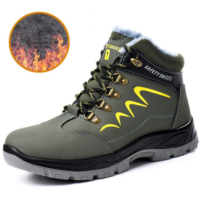 Winter Boots Men Safety Shoes Indestructible Work Shoes Puncture-Proof Work Sneakers Male Steel Toe Shoes Work Safety Boots 2020