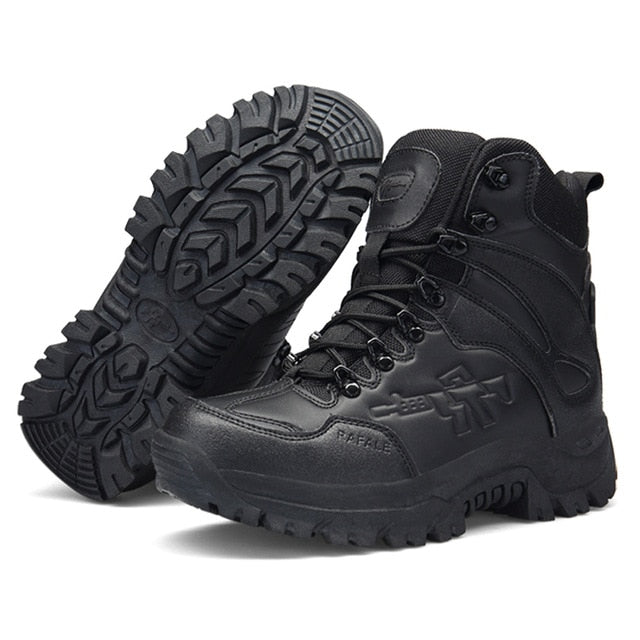 Men's Military Boot Combat Mens Ankle Boot Tactical Big Size 39-46 Army Boot Male Shoes Work Safety Shoes Motocycle Boots