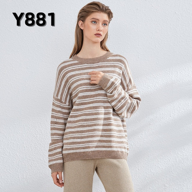 Aachoae Autumn Winter Women Knitted Turtleneck Cashmere Sweater 2020 Casual Basic Pullover Jumper Batwing Long Sleeve Loose Tops