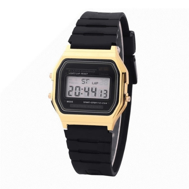 LED Metal Shock Sports Men Watches Women Electronic Digital Display Retro Style Clock Men's Relogio Masculin Reloj Hombre homme