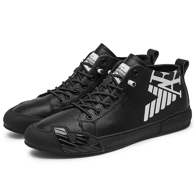 Superstar Fashion Letter Black Printed High top Sneakers Men Skateboard Shoes Seasons Comfortable Sport Shoes Men zapatos hombre