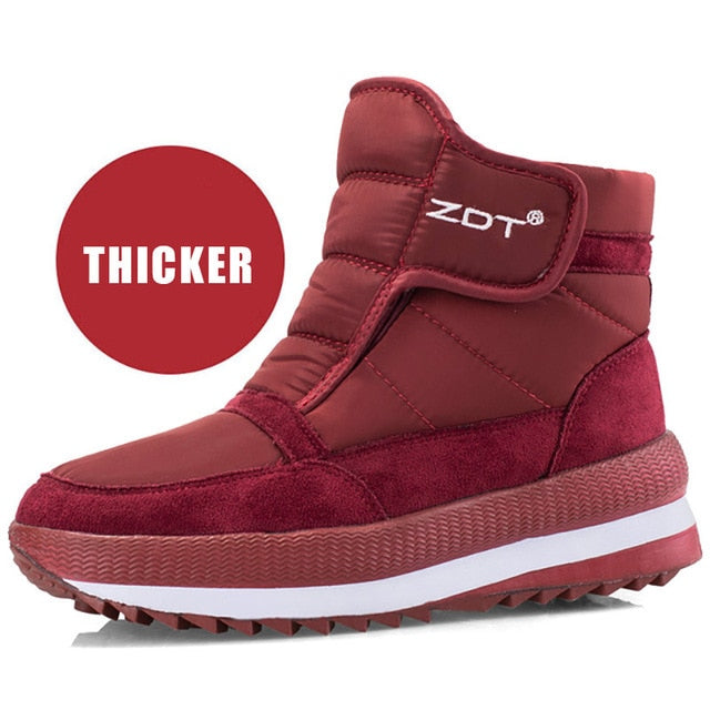 2020 Men Boots High Quality Winter Shoes Men Unisex Ankle Boots Waterproof Non-slip Thick Warm Fur Men Snow Boots Size 36-47