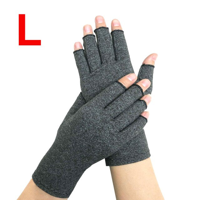 Lightweight Arthritis Pressure Health Gloves High Elastic Breathable Rehabilitation Half Finger Gloves