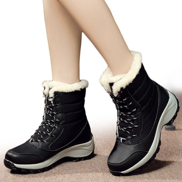 Snow Boots Plush Warm Ankle Boots For Women Winter Shoes Waterproof Boots Women Female Winter Shoes Booties Botas Mujer