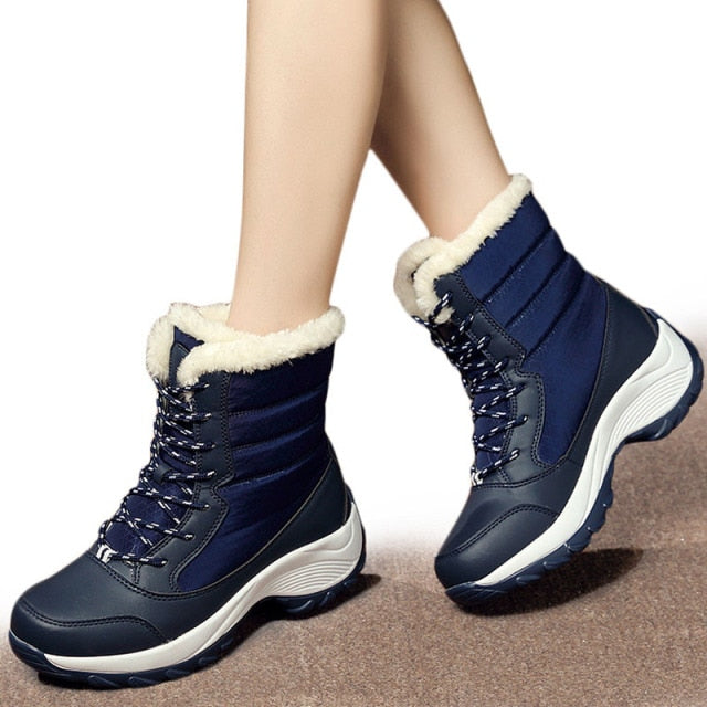 Snow Boots Plush Warm Ankle Boots For Women Winter Shoes Waterproof Boots Women Female Winter Shoes Booties Botas Mujer