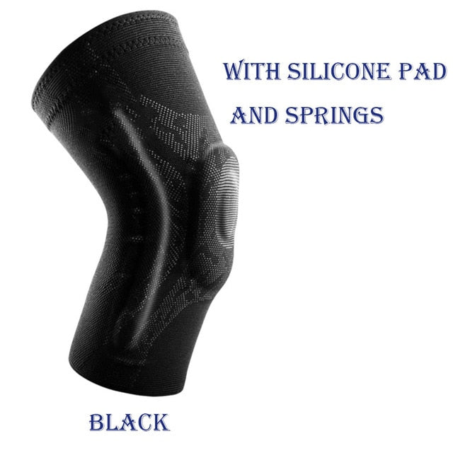 Veidoorn 1PCS Compression Knee Support Sleeve Protector Elastic Knee Pads Brace Springs Gym Sports Basketball Volleyball Running