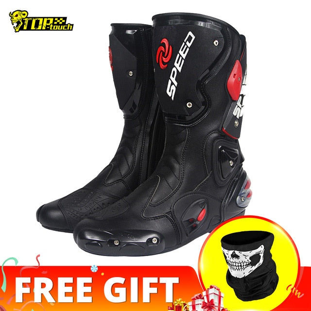 PRO-BIKER SPEED BIKERS Motorcycle Boots Men Moto Racing Motocross Off-Road Motorbike Motorcycle Shoes Botas Moto Riding Boots