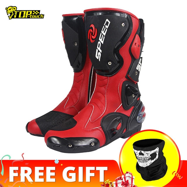 PRO-BIKER SPEED BIKERS Motorcycle Boots Men Moto Racing Motocross Off-Road Motorbike Motorcycle Shoes Botas Moto Riding Boots