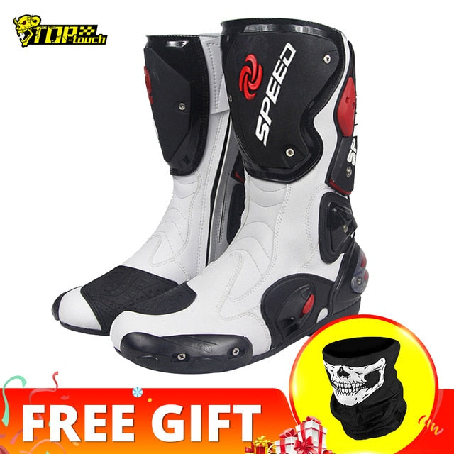 PRO-BIKER SPEED BIKERS Motorcycle Boots Men Moto Racing Motocross Off-Road Motorbike Motorcycle Shoes Botas Moto Riding Boots