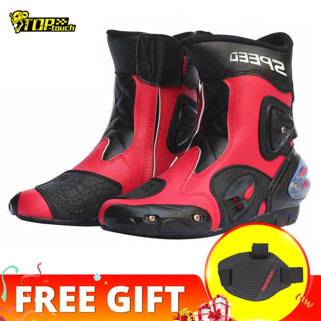 PRO-BIKER SPEED BIKERS Motorcycle Boots Men Moto Racing Motocross Off-Road Motorbike Motorcycle Shoes Botas Moto Riding Boots