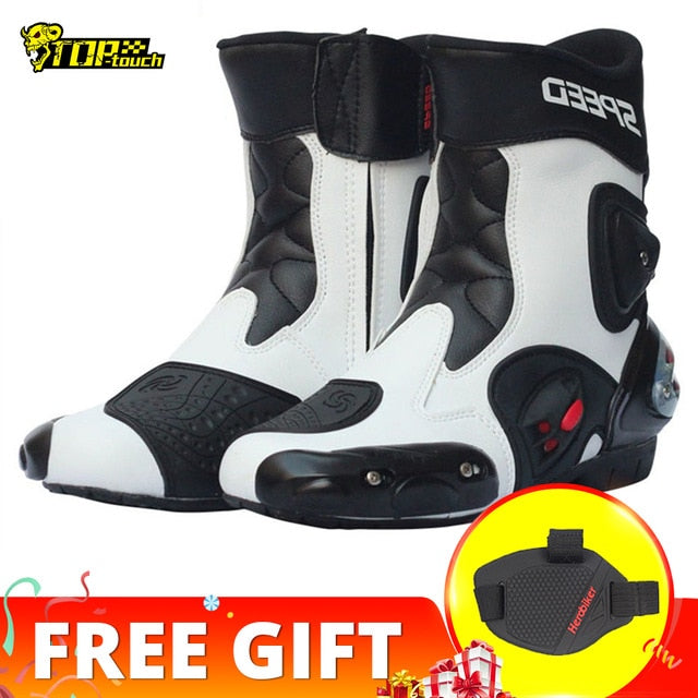 PRO-BIKER SPEED BIKERS Motorcycle Boots Men Moto Racing Motocross Off-Road Motorbike Motorcycle Shoes Botas Moto Riding Boots