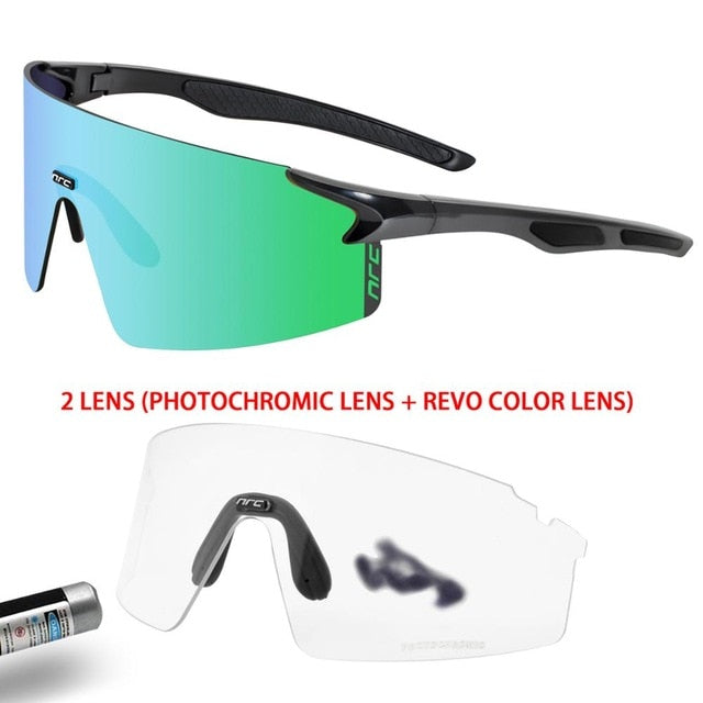 NRC 3 Lens UV400 Cycling Sunglasses TR90 Sports Bicycle Glasses MTB Mountain Bike Fishing Hiking Riding Eyewear for men women