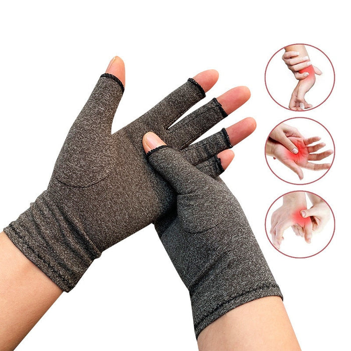 1 Pair Compression Arthritis Gloves Wrist Support Cotton Joint Pain Relief Hand Brace Women Men Therapy Wristband