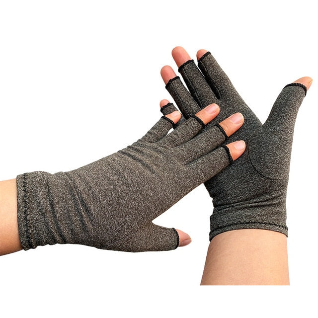 1 Pair Compression Arthritis Gloves Wrist Support Cotton Joint Pain Relief Hand Brace Women Men Therapy Wristband