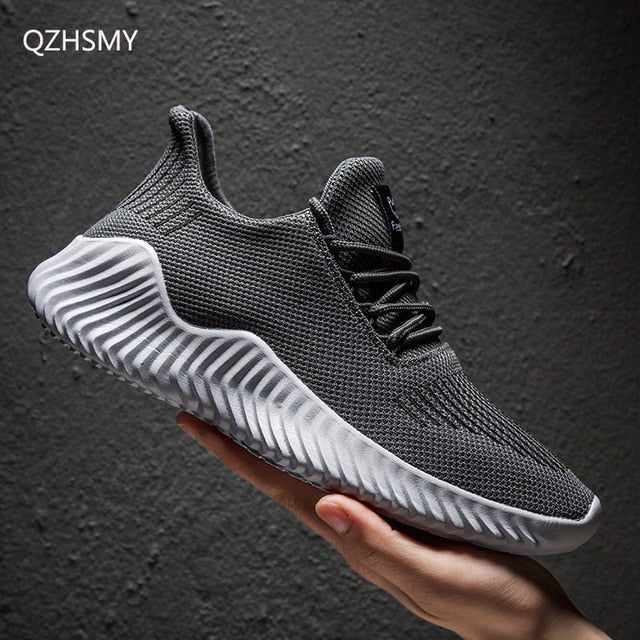 Mesh Men Shoes Breathable White Mens Sneakers Trendy Lace-Up Lightweight Black Walking Big Size Man Tenis Shoe Zapatillas Hombre