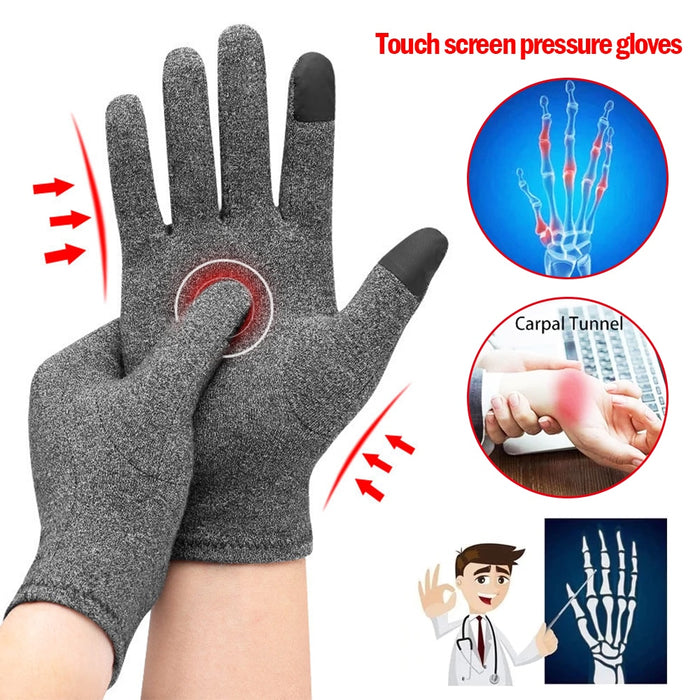 1 Pair  Arthritis Gloves Full  Premium Arthritic Joint Pain Relief Hand Gloves Therapy Open Fingers  Gloves