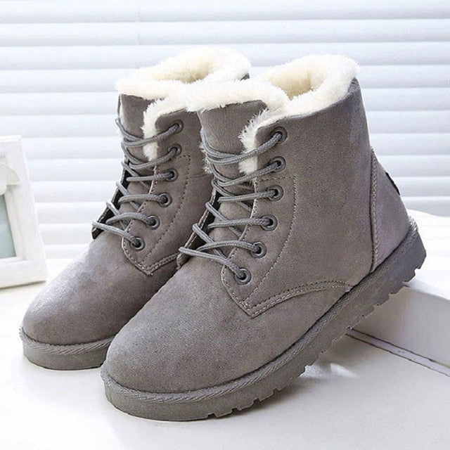 2021 Snow Boots Waterproof Ankle Boots For Women Boots Female Winter Shoes Women Booties Plush Warm Women Winter Boots Mujer