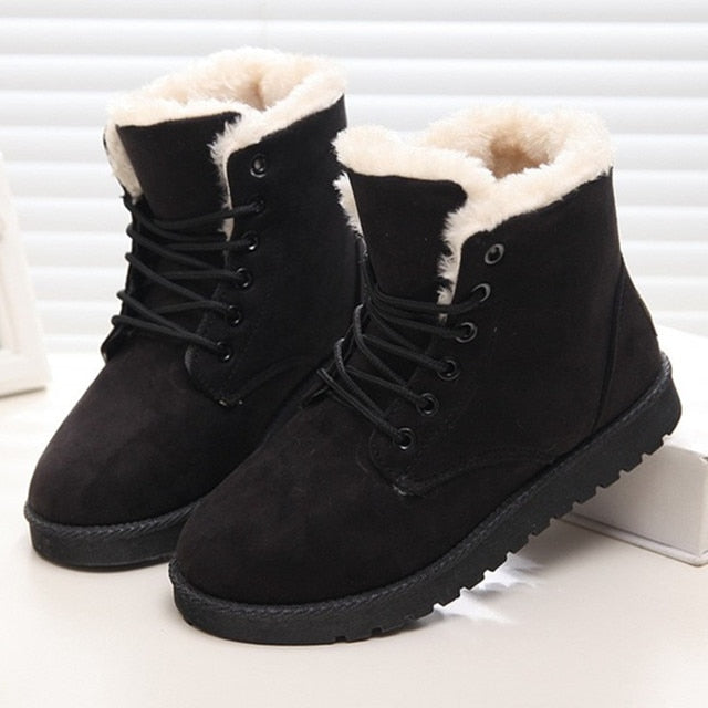 2021 Snow Boots Waterproof Ankle Boots For Women Boots Female Winter Shoes Women Booties Plush Warm Women Winter Boots Mujer