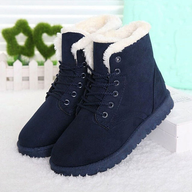 2021 Snow Boots Waterproof Ankle Boots For Women Boots Female Winter Shoes Women Booties Plush Warm Women Winter Boots Mujer