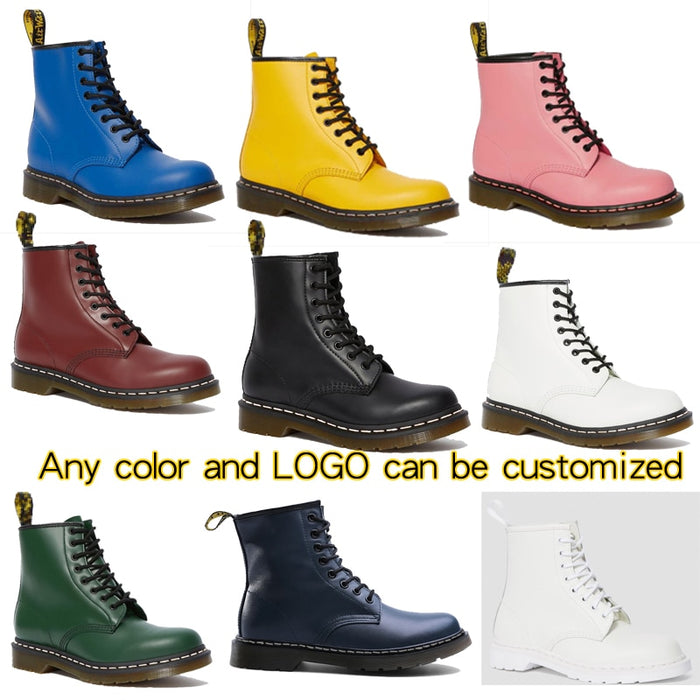 1460 leather casual shoes womens boots motorcycle shoes large shoes luxury shoes ankle boots Martens yellow boots