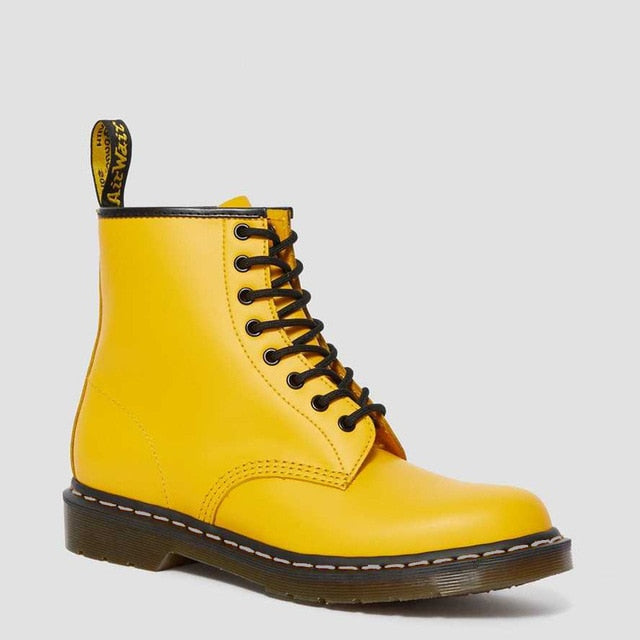 1460 leather casual shoes womens boots motorcycle shoes large shoes luxury shoes ankle boots Martens yellow boots