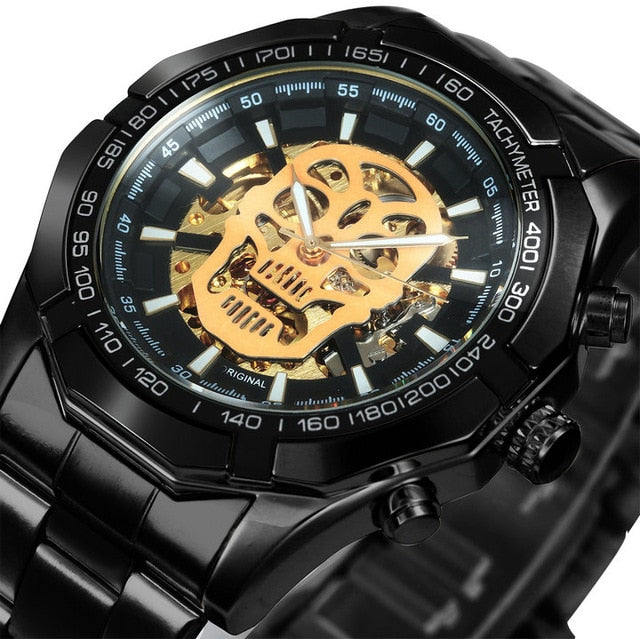 Winner Watch Men Skeleton Automatic Mechanical Watch Gold Skeleton Vintage Man Watch Mens Watches Top Brand Luxury часы мужские