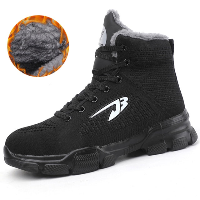 2021 New Work Safety Boots Winter Shoes Work Boots Indestructible Safety Shoes Men Work Sneakers Men Steel Toe Shoes Men Boots