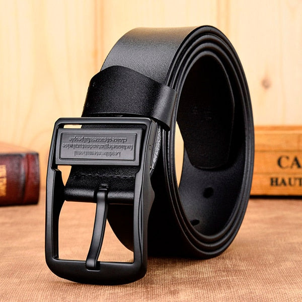 [DWTS]Men Belt Male High Quality Leather Belt Men Male Genuine Leather Strap Luxury Pin Buckle Fancy Vintage Jeans Free Shipping