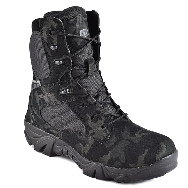 Army Combat Boots Military Boots Men Hiking Shoes Breathable Tactical Combat Desert Training Size 39-47 Anti-Slip Trekking Shoes