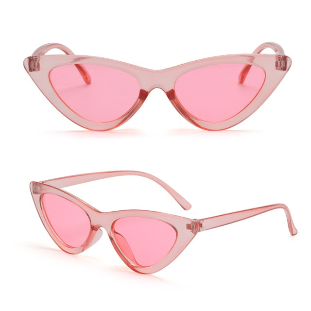 Top quality Fashion Women Glasses Small Frame Cat Eye Sunglasses UV400 Sun Shades Glasses Street Eyewear Female glasses