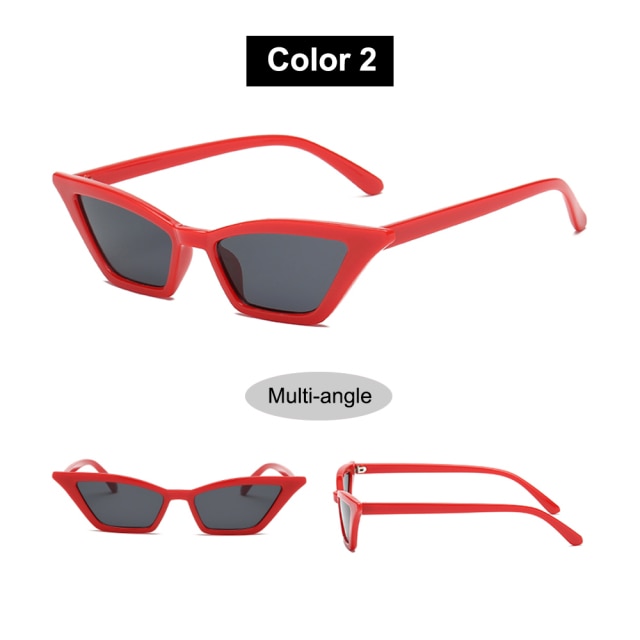 Sexy Cat Eye Sunglasses Women Brand Designer Mirror Black Triangle Sun Glasses Female Lens Shades Streetwear Eyewear UV400