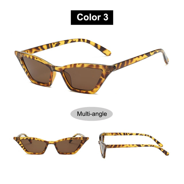 Sexy Cat Eye Sunglasses Women Brand Designer Mirror Black Triangle Sun Glasses Female Lens Shades Streetwear Eyewear UV400