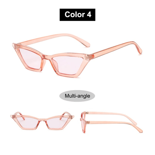 Sexy Cat Eye Sunglasses Women Brand Designer Mirror Black Triangle Sun Glasses Female Lens Shades Streetwear Eyewear UV400