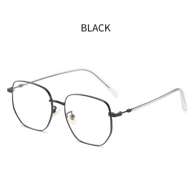 Classic Irregular Metal Frames Anti-Blue Light Optical Glasses Round Frame Goggle Eyeware Zonnebril Dames