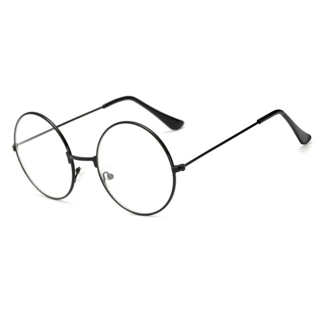 Women Eyeglasses Plain Glasses Optical Frames Metal Round Glasses Frame Literary Retro Eyeware Men Student Computer Goggles E020