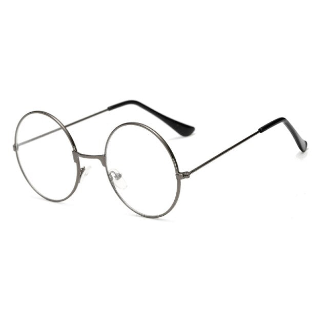 Women Eyeglasses Plain Glasses Optical Frames Metal Round Glasses Frame Literary Retro Eyeware Men Student Computer Goggles E020