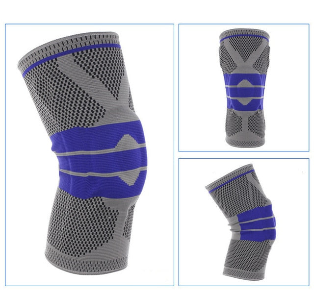 S-5XL Plus Size Basketball Support Silicon Padded Knee Pads Support Brace Patella Protector Protection Kneepad For Fat Person